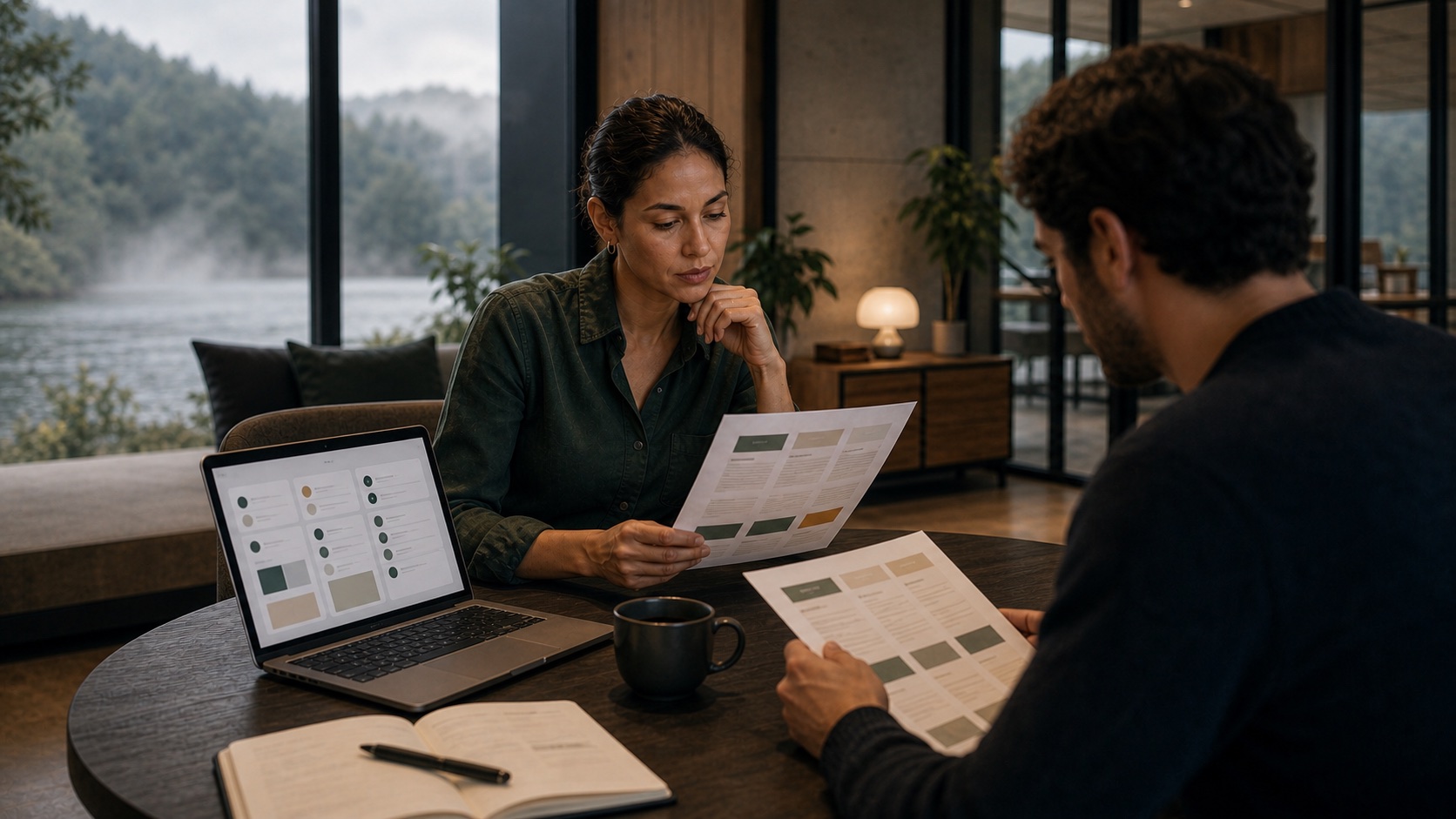 Founder comparing role-based AI employees against company-context workflows before an expert agent prepares a Job